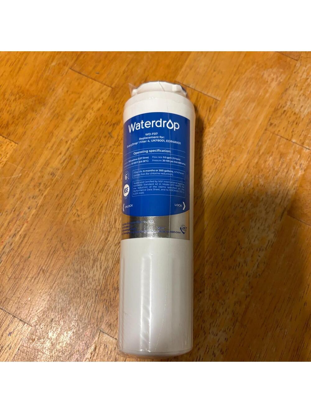 Waterdrop WD-F07 Refrigerator Water Filter UKF8001 EDR4RXD1 New Sealed NSF